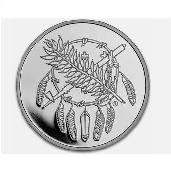 1 oz .999 Fine Silver Unc. Round - Grand Buffalo by D.G. Smalling - Spots