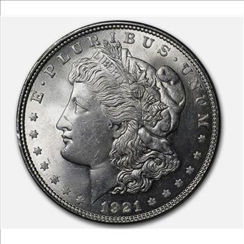 1921 Morgan Silver Dollar BU Coin 100th Anniversary Card - 1921-2021 TEP Holder