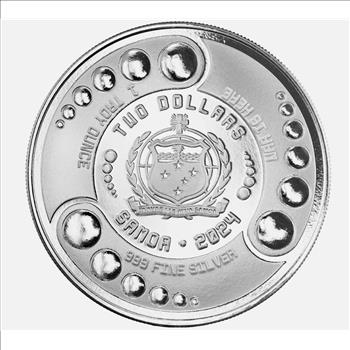 2024 Samoa 1 oz .999 Silver Aliens in Alpha Strike Certi-Lock® (BU)