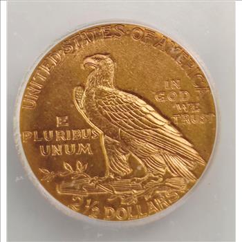 1915 Indian Head Quarter Eagle $2.50 Gold – IGC MS62