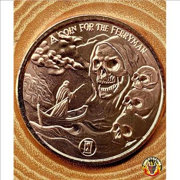 1 oz Copper Bullion Round - Tales of Old: A Coin for the Ferryman