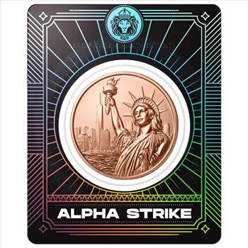 1 oz Copper Scottsdale Mint STATUE OF LIBERTY Copper Round Alpha Strike