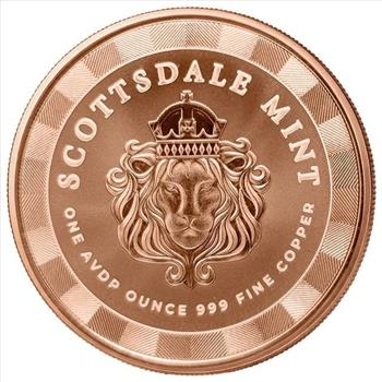 1 oz Copper Scottsdale Mint STATUE OF LIBERTY Copper Round Alpha Strike