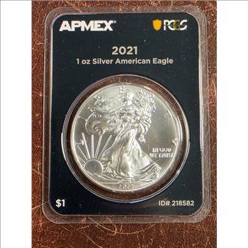 2021 1 oz Silver American Eagle MintDirect Premier + PCGS First Strike
