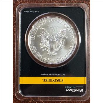 2020 1 oz Silver American Eagle MintDirect - Premier + PCGS First Strike in TEP