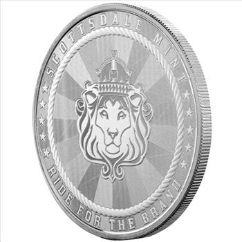 1 oz Silver Cowboy Rifleman Round w/ Buffalo Privy .9999 Silver Round in Capsule