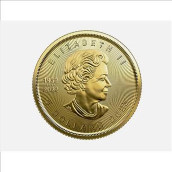 2023 Canada 1/10 oz Treasured Gold Maple Leaf .9999 Premium Gold Coin - Card