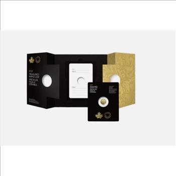 2023 Canada 1/10 oz Treasured Gold Maple Leaf .9999 Premium Gold Coin - Card