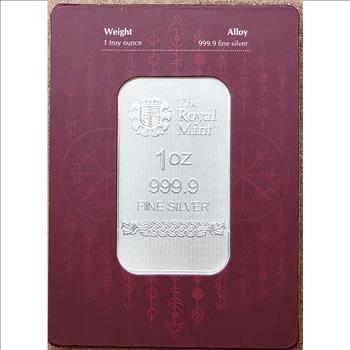 1 oz Silver Bar - The Royal Mint & Germania Mint Norse Gods: Loki
