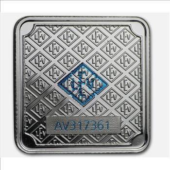 10 gram Silver Square - Geiger Edelmetalle (Encapsulated w/Assay)