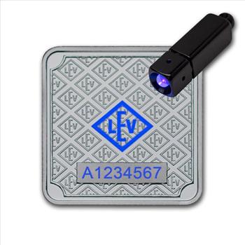 10 gram Silver Square - Geiger Edelmetalle (Encapsulated w/Assay)