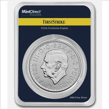 2026 GB Great Britain 1 oz Silver Britannia MD® Premier + PCGS® TEP