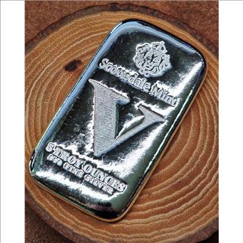 5 oz Silver Bar - Scottsdale Mint Imperium V .999 Silver Cast Bullion Bar