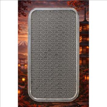 1 oz Silver Bar - Samurai - .999 Fine Silver Bar 