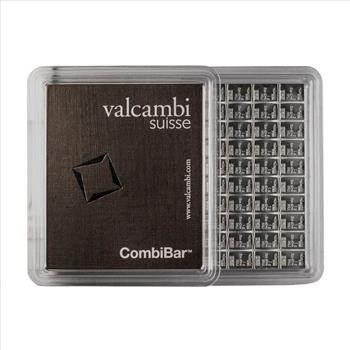 100 Gram Silver Valcambi CombiBar 100 x 1 Gram .999 Fine Silver