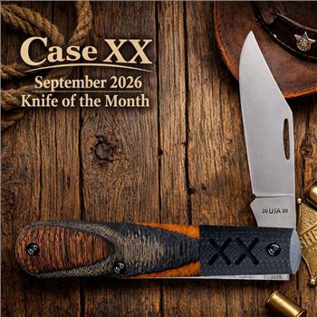 Case XX Crossroads XR Sloped Ember Glow DymaLux Wood Black G-10 Barlow 53166