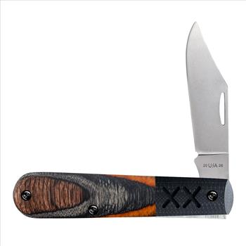 Case XX Crossroads XR Sloped Ember Glow DymaLux Wood Black G-10 Barlow 53166