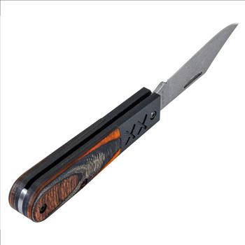 Case XX Crossroads XR Sloped Ember Glow DymaLux Wood Black G-10 Barlow 53166