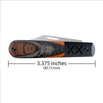 Case XX Crossroads XR Sloped Ember Glow DymaLux Wood Black G-10 Barlow 53166