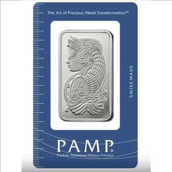 Pamp Suisse Lady Fortuna 1 oz .999 Silver Bar - In Assay