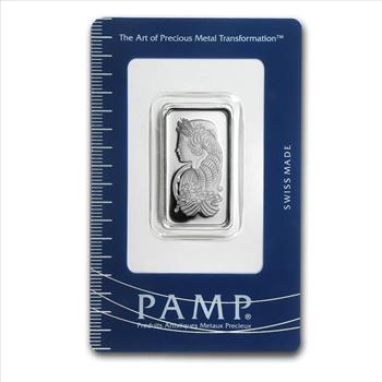 Pamp Suisse Lady Fortuna 10 Gram .999 Silver Bar - In Assay