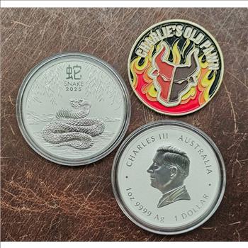 2025 Australia 1 oz Silver Lunar Snake BU (Series III) in Mint Capsule