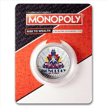 2024 Samoa 1 oz Silver Mr. Monopoly Rise to Wealth