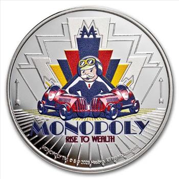 2024 Samoa 1 oz Silver Mr. Monopoly Rise to Wealth
