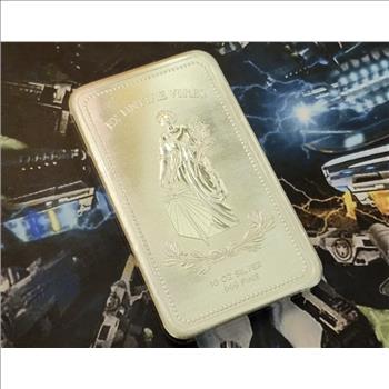 John Wick 10 oz Silver Continental Bar .999 Fine Silver in Capsule