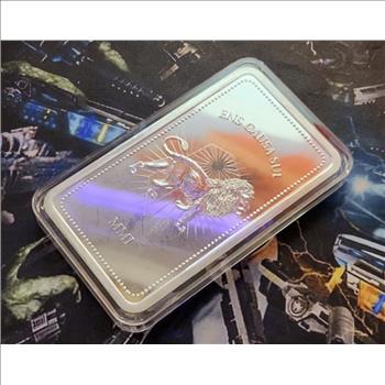 John Wick 10 oz Silver Continental Bar .999 Fine Silver in Capsule