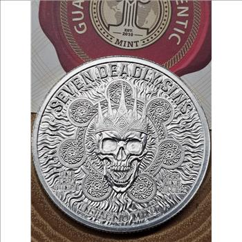 Seven Deadly Sins -Envy - 1 oz Silver Pure .999 Silver Round BU