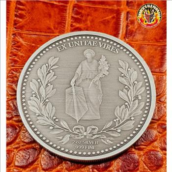 John Wick 2 oz Silver Continental Antiqued Coin (Limited Edition) Sealed Mint