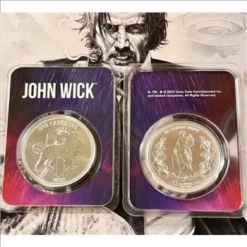 John Wick 1 oz .999 Fine Silver Continental Coin in TEP Holder