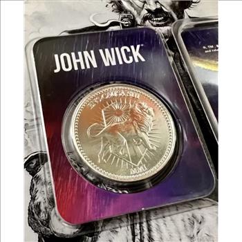 John Wick 1 oz .999 Fine Silver Continental Coin in TEP Holder