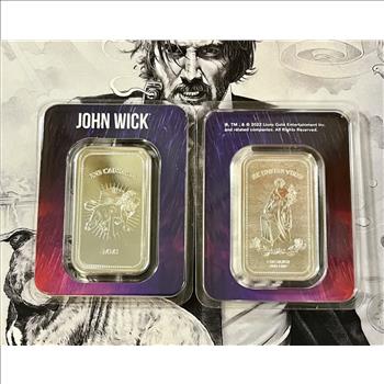 John Wick® 1 oz Silver Continental Bullion Bar .999 Fine Silver in TEP