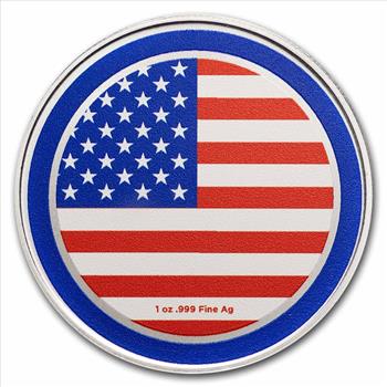 1 oz Silver Colorized Round - Vote Democrat