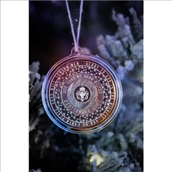 1 oz Silver Scottsdale Snowflake 2nd Series Round Christmas Ornament Capsule