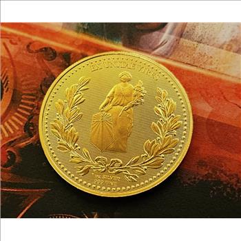 John Wick® 1 oz Silver Continental High Relief Coin 24kt Gold Gilt in Capsule