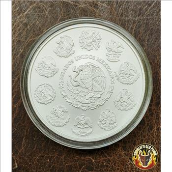 2023 Mexico 2 oz Libertad .999 Silver Banco de México BU Coin in Capsule