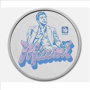 2023 Scarface Miami (2) Colorized 1 oz Silver 5000 Francs Chad Coin Set