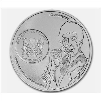 2023 Scarface Miami (2) Colorized 1 oz Silver 5000 Francs Chad Coin Set