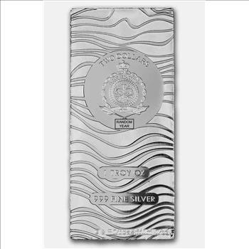 2024 Niue 1 oz Silver Star Wars: Mandalorian Beskar Bar in Custom Capsule - Gray