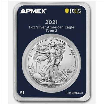 2021 1 oz Silver American Eagle (Type 2) MD Premier PCGS First Strike TEP