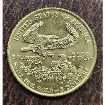 1991 1/10 oz American Gold Eagle (MCMXCI) Capsule - Details OBV/REV