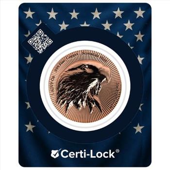 1 oz Scottsdale Copper Eagle Stacker Proof Round - Certi-Lock with Security Slip
