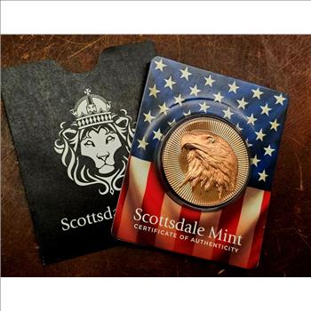 1 oz Scottsdale Copper Eagle Stacker Proof Round - Certi-Lock with Security Slip