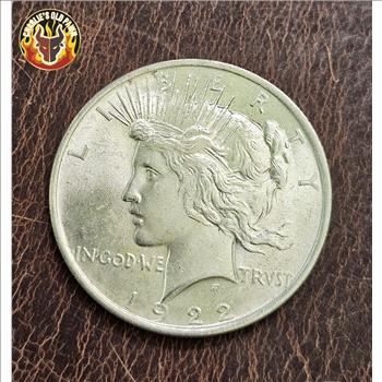 1922-P Peace Silver Dollar Coin (AU) ALMOST UNCIRCULATED 