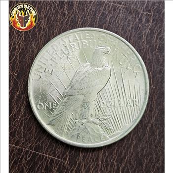 1922-P Peace Silver Dollar Coin (AU) ALMOST UNCIRCULATED 