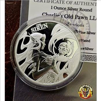 2025 Niue 1 oz .999 Fine Silver Mythical Creatures The Siren BU Round in Capsule