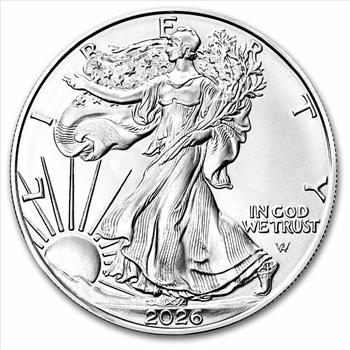 2026 1 oz Silver American Eagle Mint Direct Premier + PCGS First Strike Coin in TEP